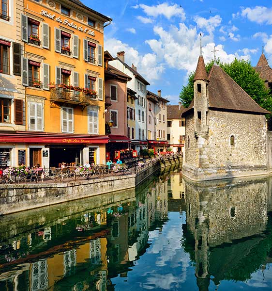 Vue de la ville d'Annecy