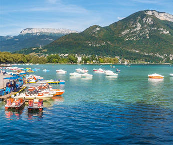 Vue sur le lac d'Annecy